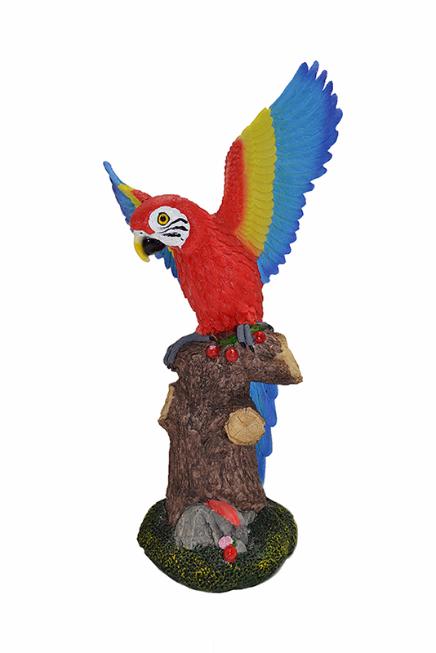 (463) статуэтка "попугай на дереве"