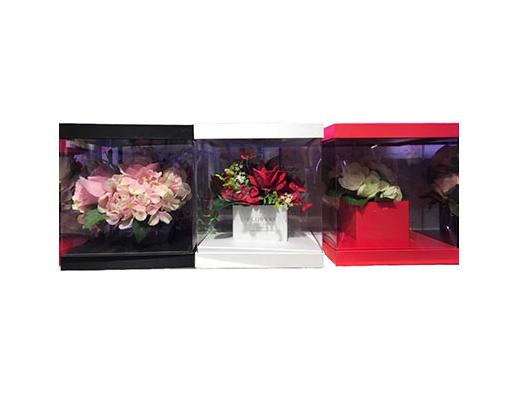 (956) коробка для цветов с вазой